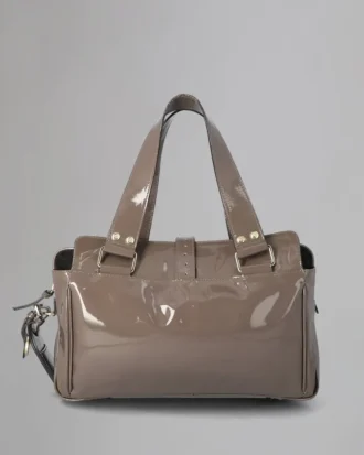 Mabel Gebrauchte graue Lackleder-Taschen Mabel Gebrauchte graue Lackleder-Taschen