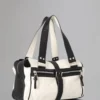 Mabel Secondhand Weiß & Schwarz Leicht genarbte Secondhand-Taschen