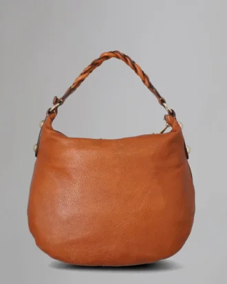 Medium Daria Hobo Secondhand Oak Weiche, geschmeidige Secondhand-Taschen