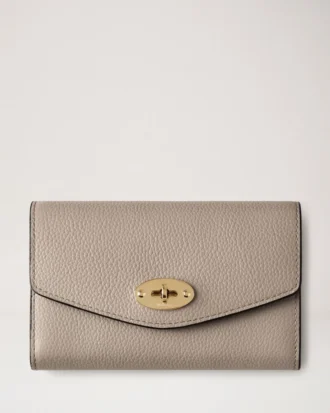 Medium Darley Geldbörse Kaschmir Taupe Small Classic Grain