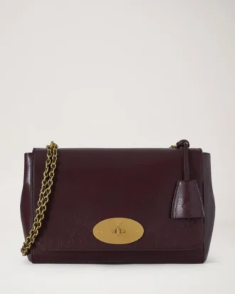 Medium Lily Oxblood Hochglanzleder Damen