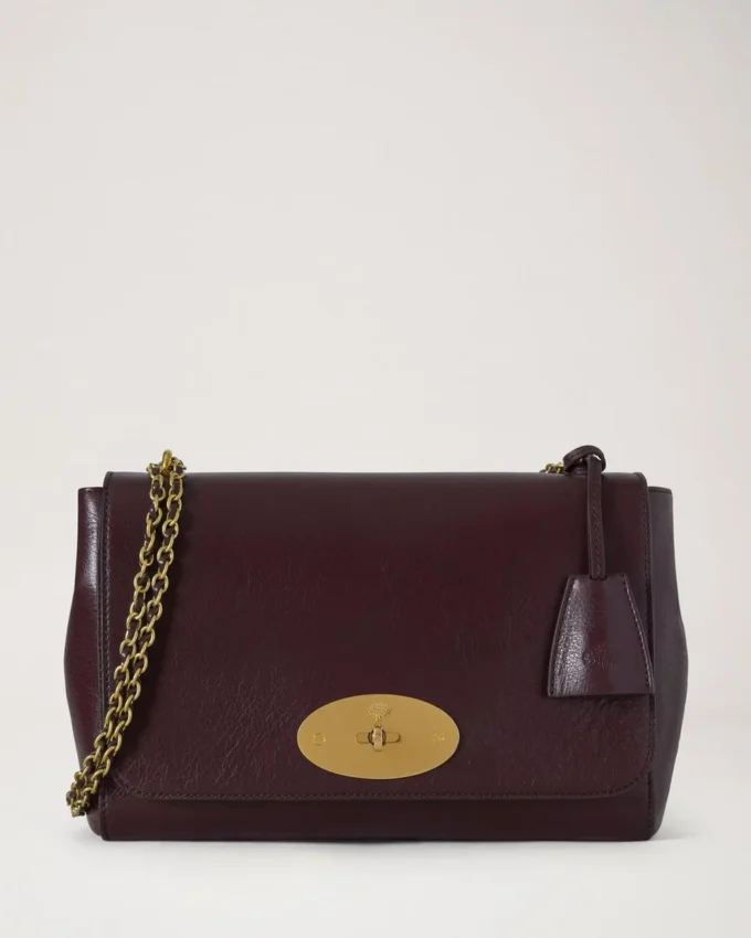 Medium Lily Oxblood Hochglanzleder Damen Medium Lily Oxblood Hochglanzleder Damen