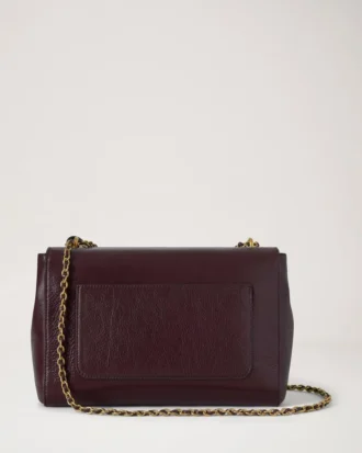 Medium Lily Oxblood Hochglanzleder Damen