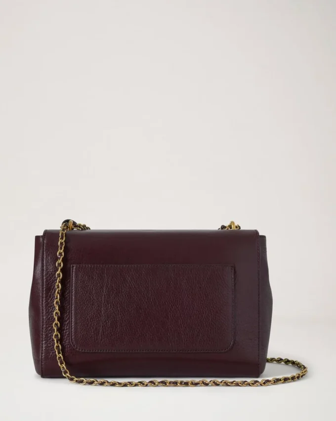 Medium Lily Oxblood Hochglanzleder Damen Medium Lily Oxblood Hochglanzleder Damen