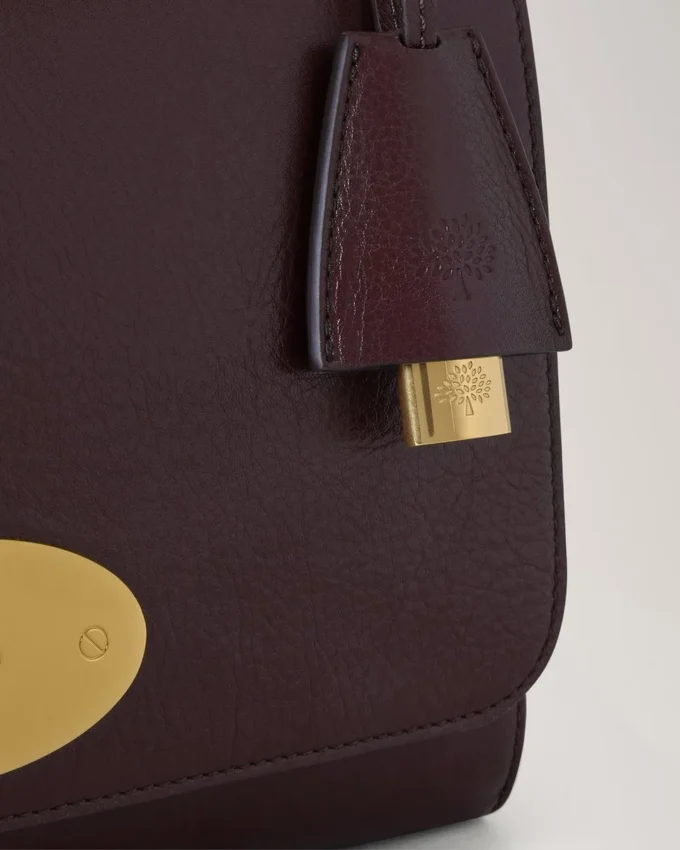 Medium Lily Oxblood Hochglanzleder Damen Medium Lily Oxblood Hochglanzleder Damen
