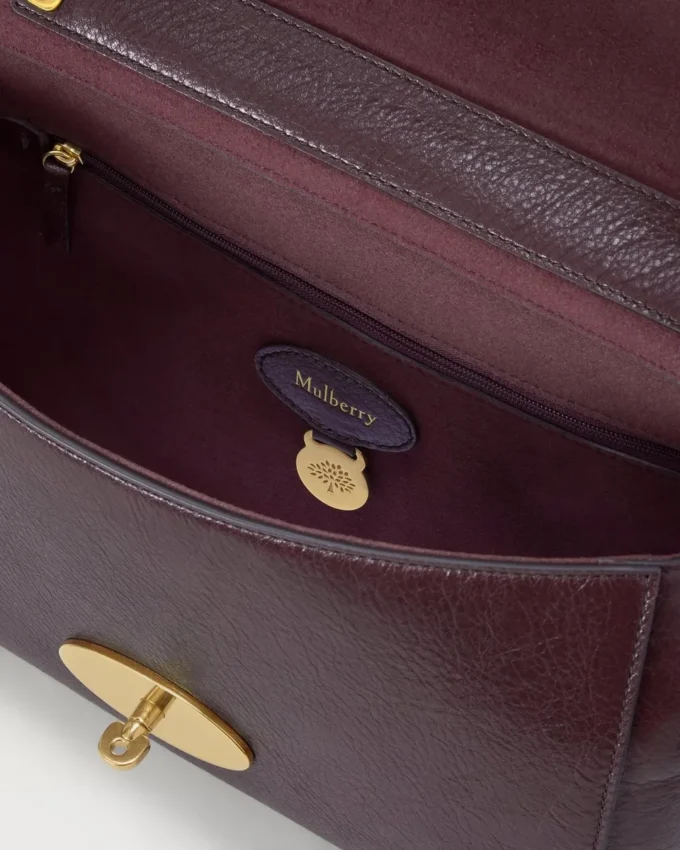 Medium Lily Oxblood Hochglanzleder Damen Medium Lily Oxblood Hochglanzleder Damen