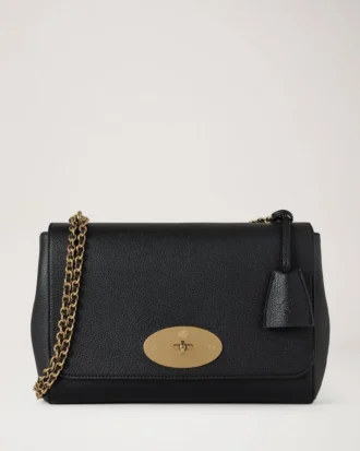 Medium Lily Schwarz Glänzend Ziegenleder Damen
