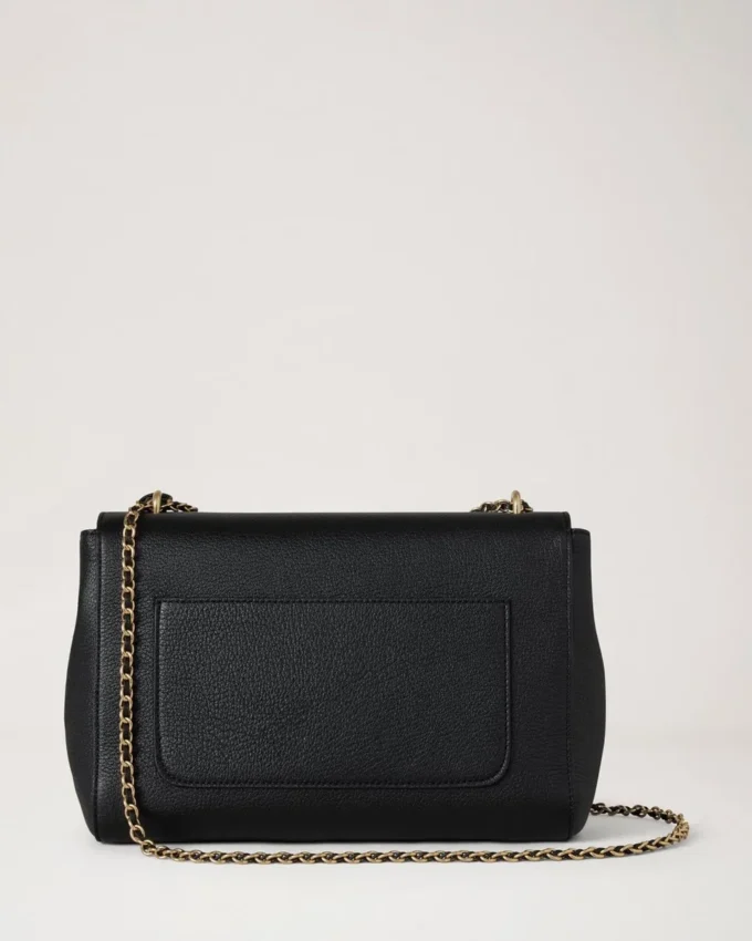 Medium Lily Schwarz Glänzend Ziegenleder Damen Medium Lily Schwarz Glänzend Ziegenleder Damen