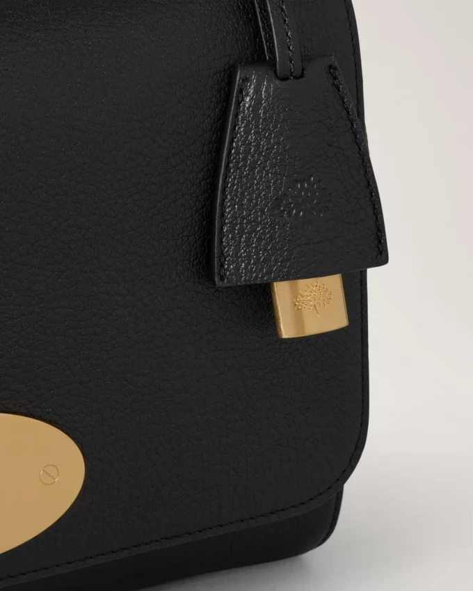 Medium Lily Schwarz Glänzend Ziegenleder Damen Medium Lily Schwarz Glänzend Ziegenleder Damen