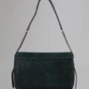 Medium Lily Top Handle Secondhand Mulberry Green & Schwarz Leoparden-Wildleder Medium Lily Top Handle Secondhand Mulberry Green & Schwarz Leoparden-Wildleder