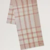 Mega-Check-Schal Kaschmir Taupe & Eierschalen-Kaschmirmischung Mega-Check-Schal Kaschmir Taupe & Eierschalen-Kaschmirmischung