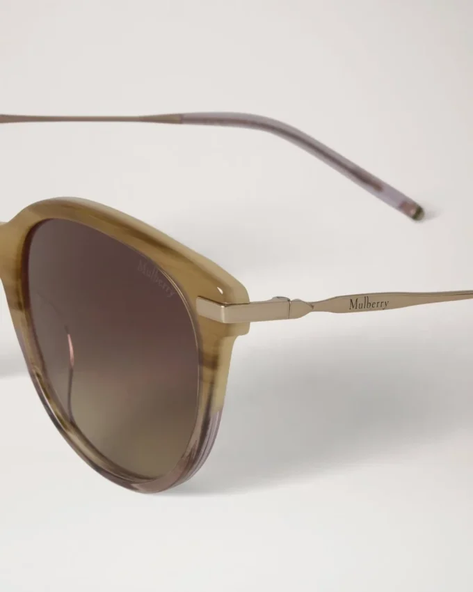 Megan Sonnenbrille Blonde Horn Bio-Acetat Damen Megan Sonnenbrille Blonde Horn Bio-Acetat Damen