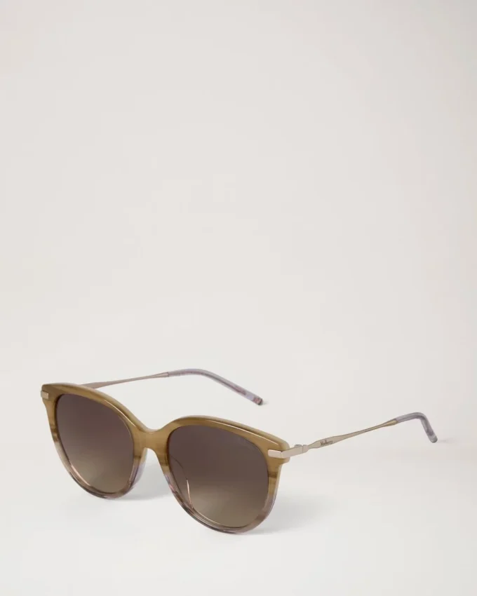 Megan Sonnenbrille Blonde Horn Bio-Acetat Damen Megan Sonnenbrille Blonde Horn Bio-Acetat Damen