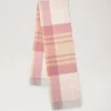 Merinowollschal mit kleinem Karomuster in Rosa, „Scrumpy & Crumpet“ Merinowollschal mit kleinem Karomuster in Rosa, „Scrumpy & Crumpet“