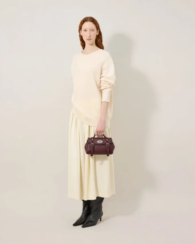 Mini Alexa Black Cherry Small Classic Grain Damen Mini Alexa Black Cherry Small Classic Grain Damen