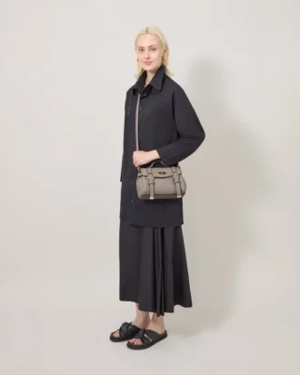 Mini Alexa Cashmere Taupe Heavy Grain Damen