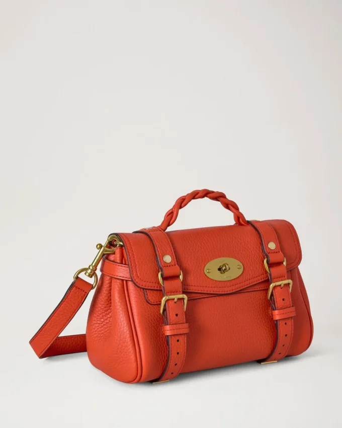 Mini Alexa Coral Orange Heavy Grain Damen Mini Alexa Coral Orange Heavy Grain Damen