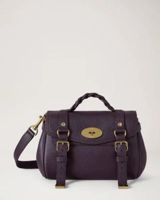 Mini Alexa Deep Aubergine Heavy Grain Damen