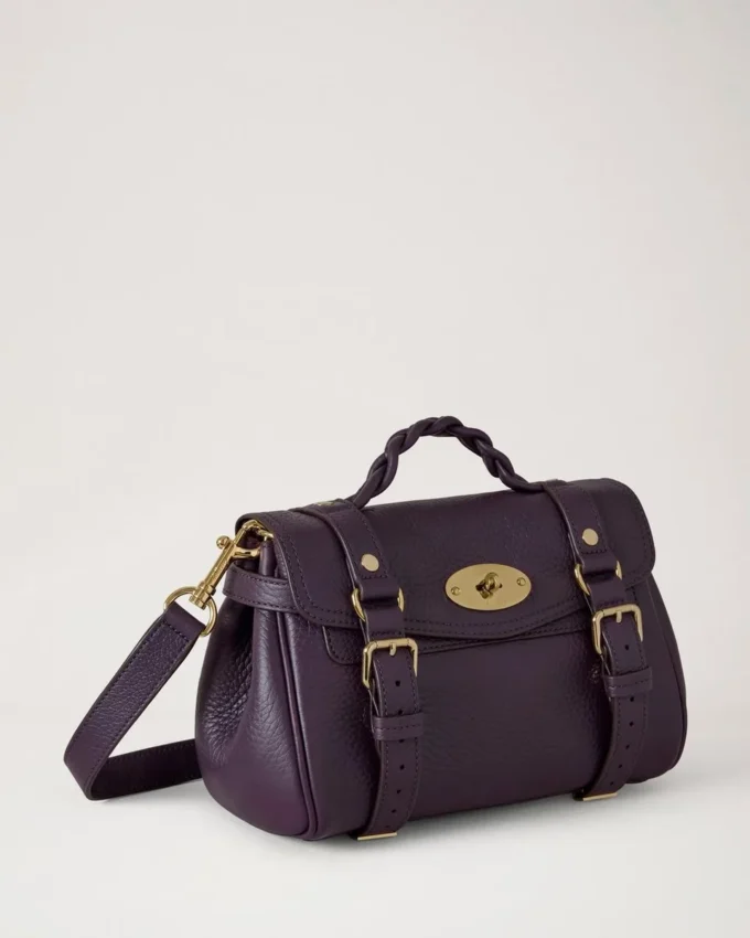 Mini Alexa Deep Aubergine Heavy Grain Damen Mini Alexa Deep Aubergine Heavy Grain Damen