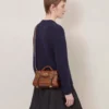 Mini Alexa Eiche & Pigmentblau Glattes, glänzendes Leder Mini Alexa Eiche & Pigmentblau Glattes, glänzendes Leder