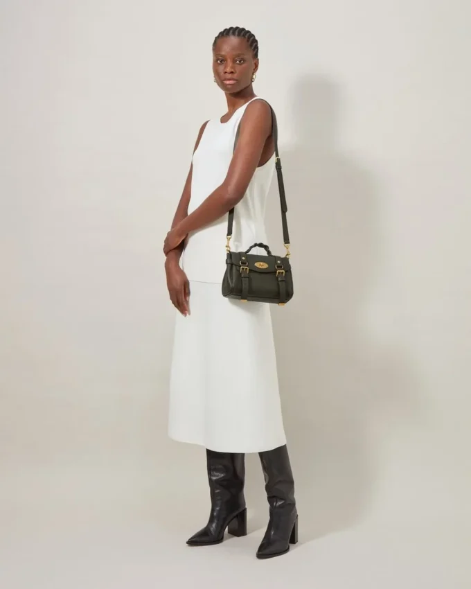 Mini Alexa Juniper Green Heavy Grain Taschen Mini Alexa Juniper Green Heavy Grain Taschen