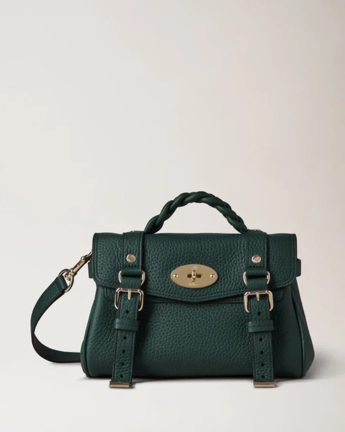 Mini Alexa Mulberry Green Heavy Grain Damen Mini Alexa Mulberry Green Heavy Grain Damen
