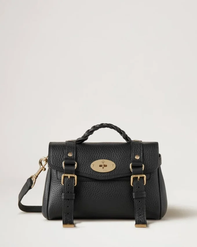 Mini Alexa Schwarz Heavy Grain Mini- & Micro-Taschen Mini Alexa Schwarz Heavy Grain Mini- & Micro-Taschen