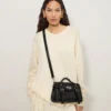 Mini Alexa Schwarz Hochglanz-Leder-Taschen Mini Alexa Schwarz Hochglanz-Leder-Taschen