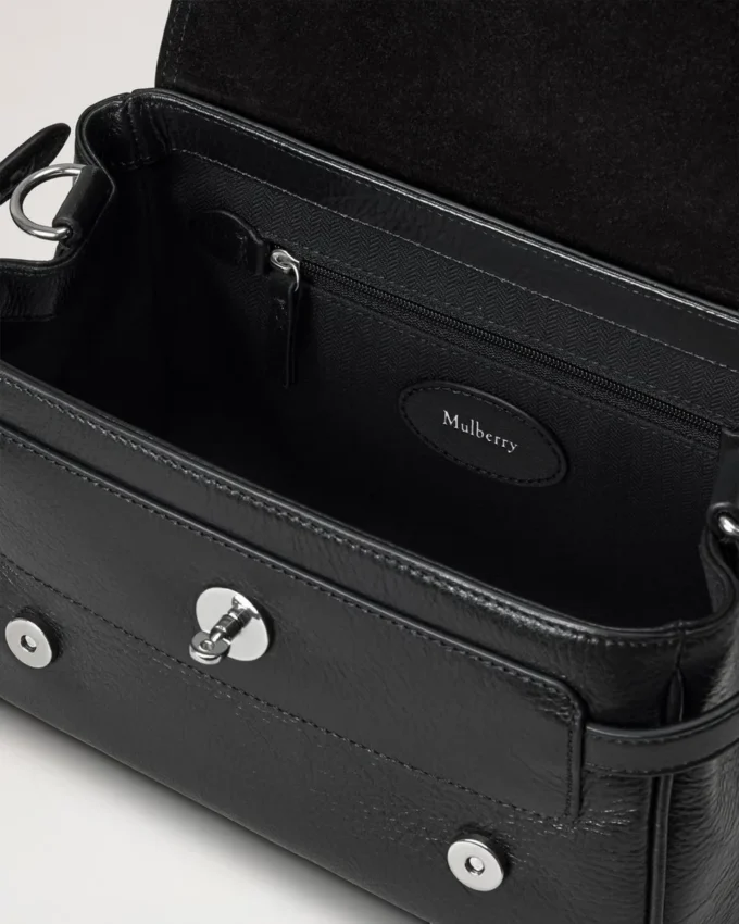 Mini Alexa Schwarz Hochglanz-Leder-Taschen Mini Alexa Schwarz Hochglanz-Leder-Taschen