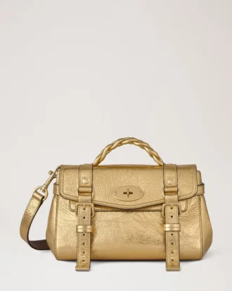 Mini Alexa Somerset Gold Grainy Metallic Damen