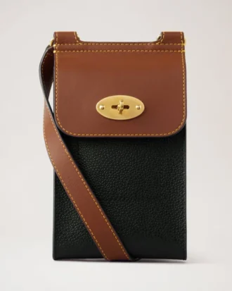Mini Antony Schwarz & Cognac Bioveg Scotchgrain & Flat Calf