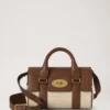 Mini Bayswater Ecru & Helle Eiche Raffia & Lederbesatz Mini Bayswater Ecru & Helle Eiche Raffia & Lederbesatz