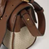 Mini Bayswater Ecru & Helle Eiche Raffia & Lederbesatz Mini Bayswater Ecru & Helle Eiche Raffia & Lederbesatz