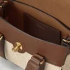 Mini Bayswater Ecru & Helle Eiche Raffia & Lederbesatz Mini Bayswater Ecru & Helle Eiche Raffia & Lederbesatz