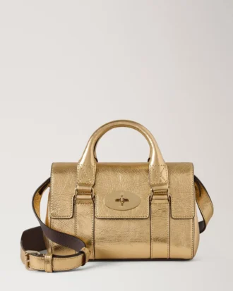 Mini Bayswater Somerset Gold Grainy Metallic Bayswater Mini Bayswater Somerset Gold Grainy Metallic Bayswater