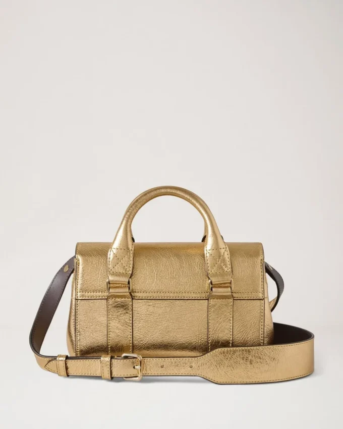 Mini Bayswater Somerset Gold Grainy Metallic Bayswater