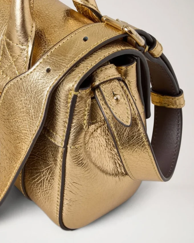 Mini Bayswater Somerset Gold Grainy Metallic Bayswater