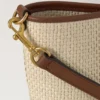 Mini Bayswater Tote Ecru & Bright Oak Raffia & Lederbesatz