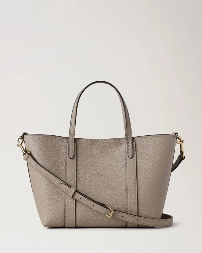 Mini Bayswater Tote Kaschmir Taupe Small Classic Grain