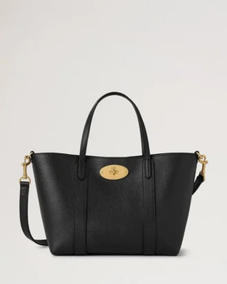 Mini Bayswater Tote Schwarz Small Classic Grain Damen Mini Bayswater Tote Schwarz Small Classic Grain Damen