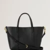 Mini Bayswater Tote Schwarz Small Classic Grain Damen