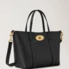 Mini Bayswater Tote Schwarz Small Classic Grain Damen