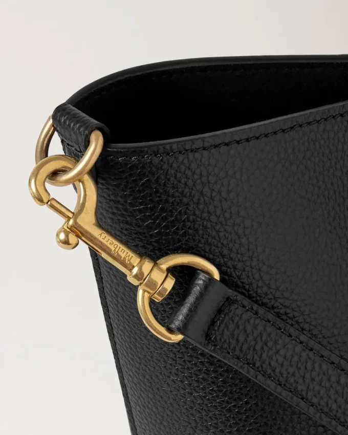 Mini Bayswater Tote Schwarz Small Classic Grain Damen