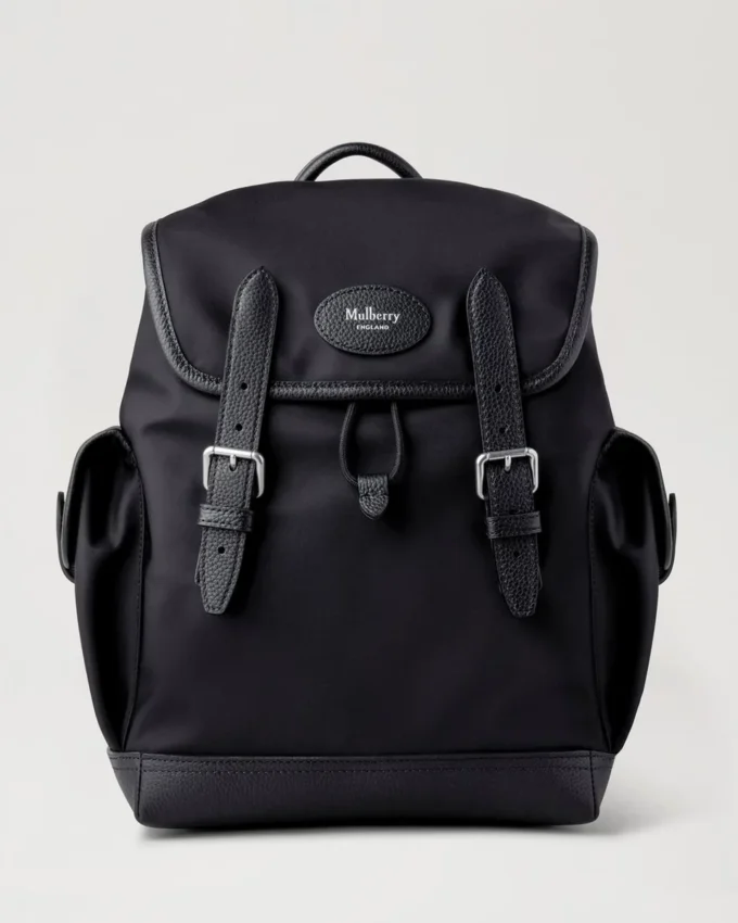 Mini Heritage Nylon-Rucksack Schwarzes Nylon Damen