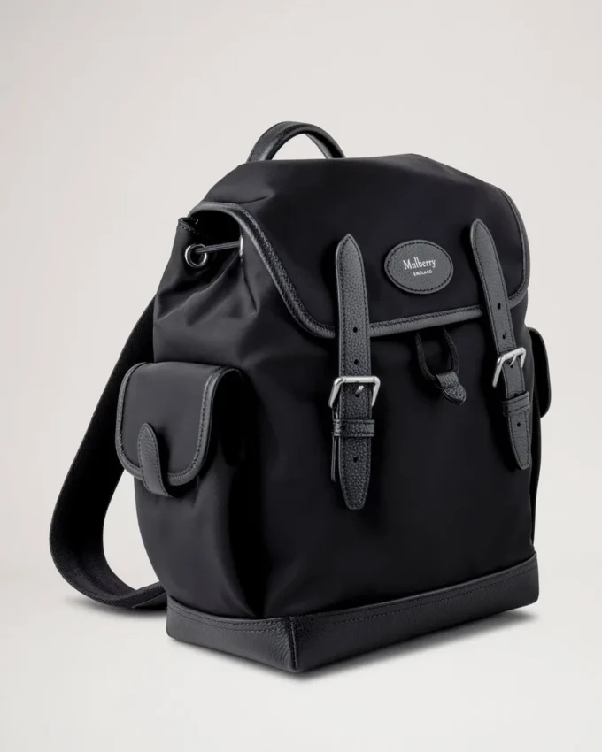 Mini Heritage Nylon-Rucksack Schwarzes Nylon Damen