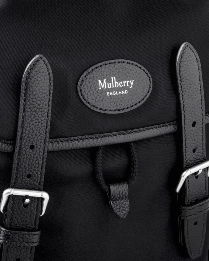 Mini Heritage Nylon-Rucksack Schwarzes Nylon Damen