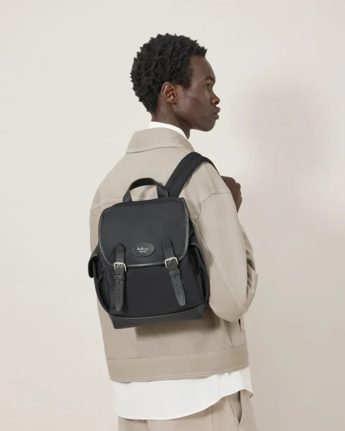 Mini Heritage Nylon-Rucksack Schwarzes Nylon Damen