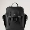 Mini Heritage Rucksack Schwarz Klein Klassische Narbung