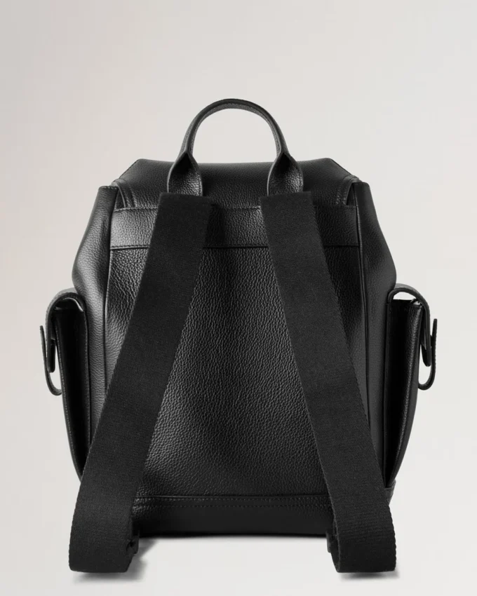 Mini Heritage Rucksack Schwarz Klein Klassische Narbung