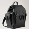 Mini Heritage Rucksack Schwarz Klein Klassische Narbung
